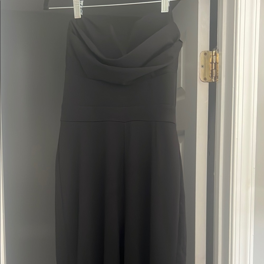 Lulu’s Power of Love Black Strapless Jumpsuit